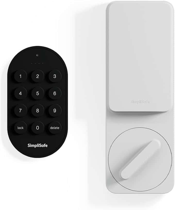 SimpliSafe Smart Lock Series 2 White for Gen 3 Home Security System