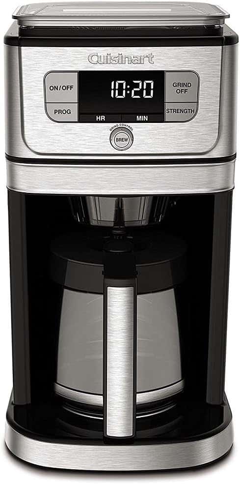 Cuisinart DGB-800 Fully Automatic Burr Grind & Brew, 12-Cup Glass, Silver