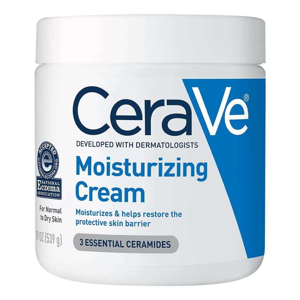 CeraVe Moisturizing Cream, Body and Face Moisturizer for Dry Skin