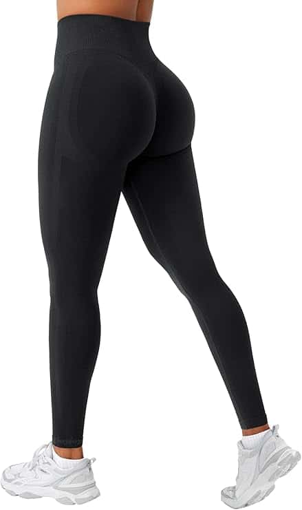 VOYJOY Workout Leggings for Women Seamless Scrunch Butt Lifting Leggings High Waisted Gym Yoga Pants