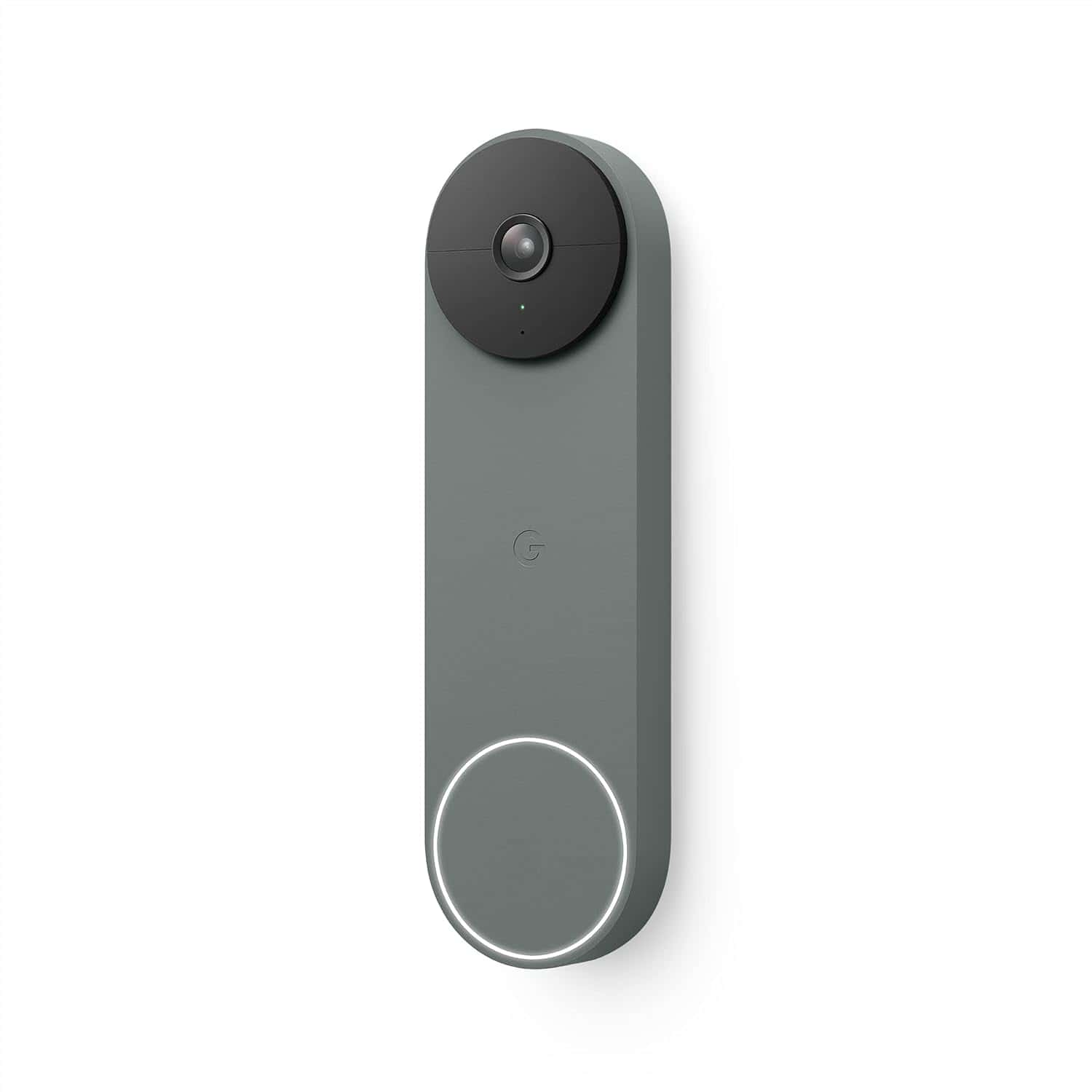 Google Nest Doorbell battery model mounted beside door