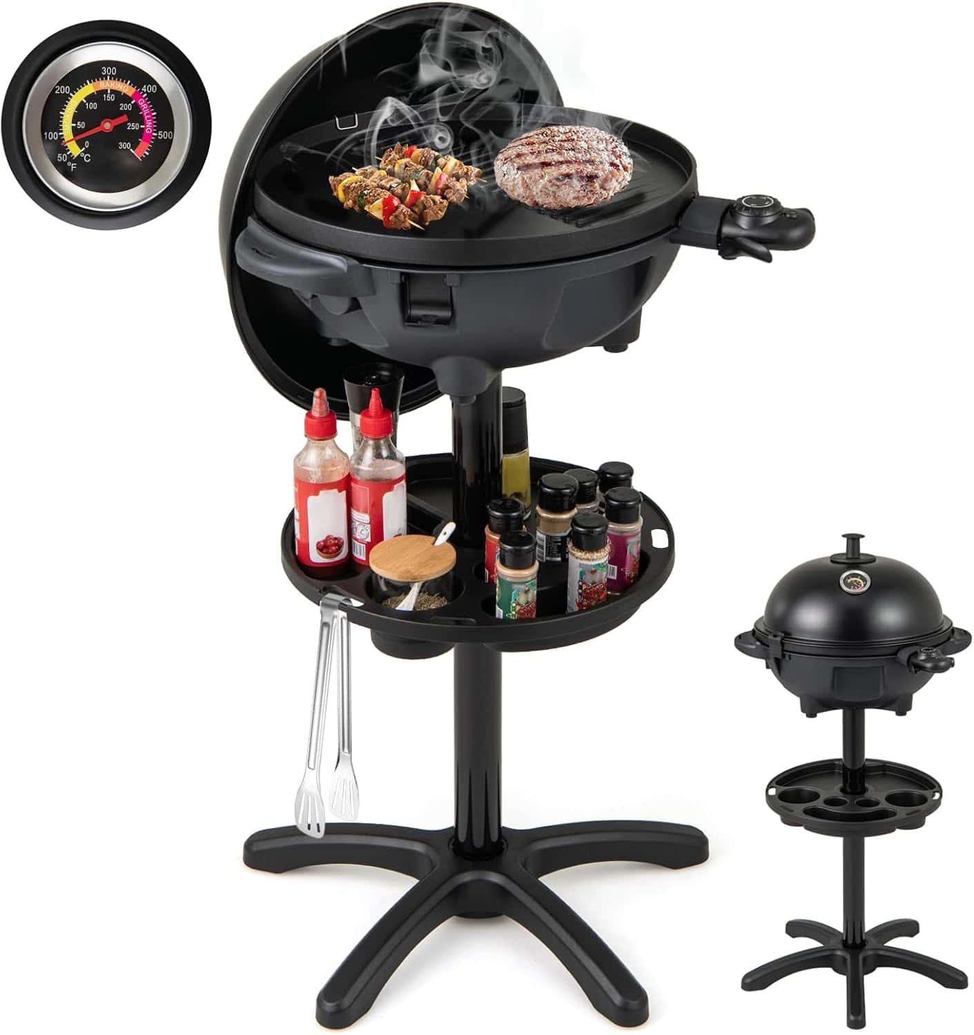LDAILY Dual-Zone Electric Grill