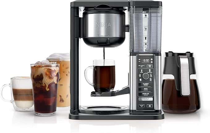 Ninja Specialty Coffee Maker, Hot & Iced Coffee, 6 Brew Styles, 8 Sizes, 10-Cup Carafe, Fold-Away Frother
