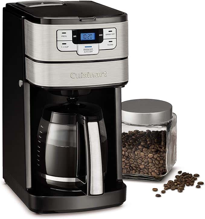 Cuisinart Automatic Grind & Brew 12-Cup Coffee Maker with Blade Grinder, Programmable Coffee Machine