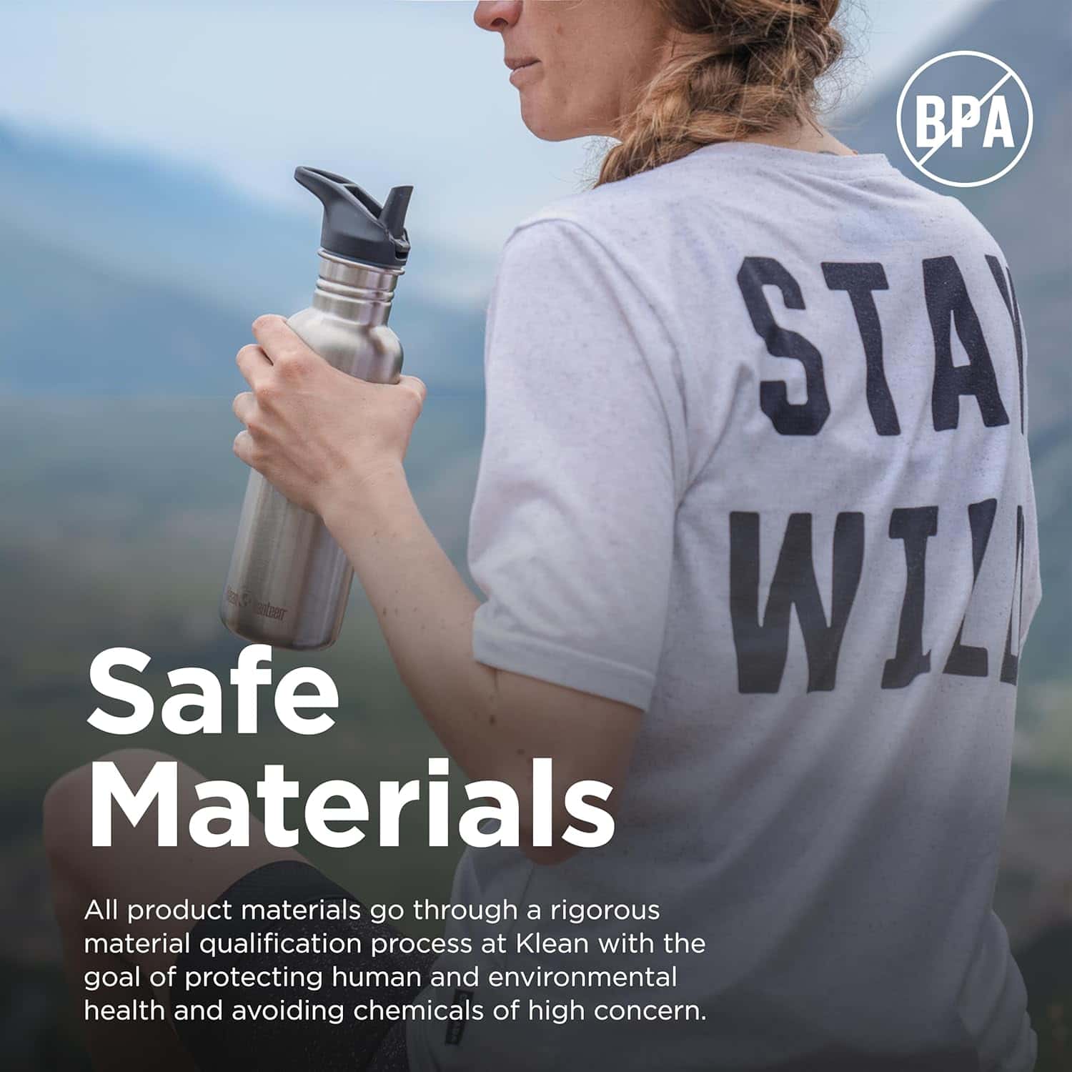 Klean Kanteen 27 oz Classic Water Bottle - Detail View