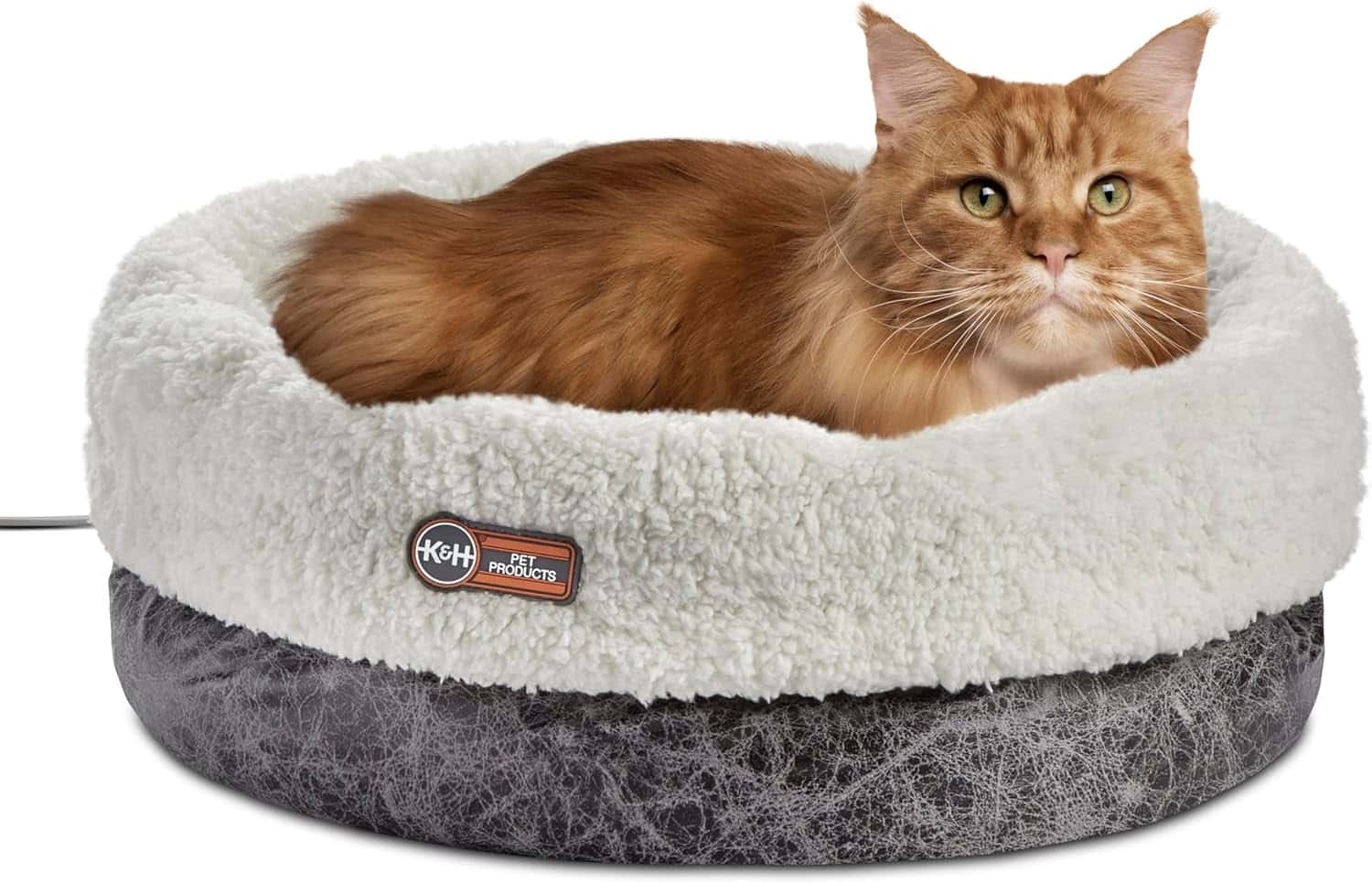 K&H Pet Products Heated Cat Bed Indoor, Thermo-Snuggle Cup Bomber