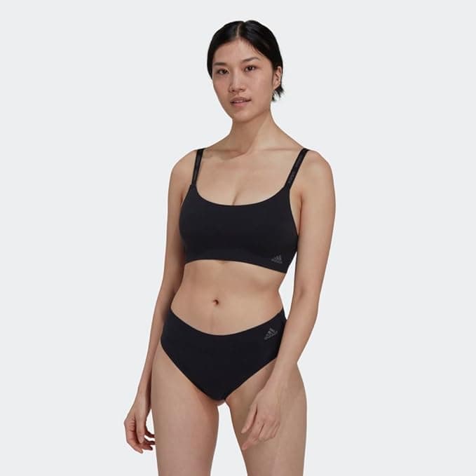 Adidas Womens Micro Flex Wireless Seamless Lounge Bra - Light Impact - Light support - $23.29