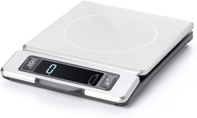 OXO Good Grips 11-Pound Stainless Steel Kitchen Scale with Pull-Out Display - Black