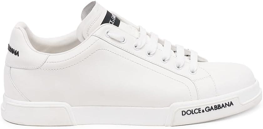 Dolce&Gabbana Portofino Leather Sneakers - Designer Sneakers - $695
