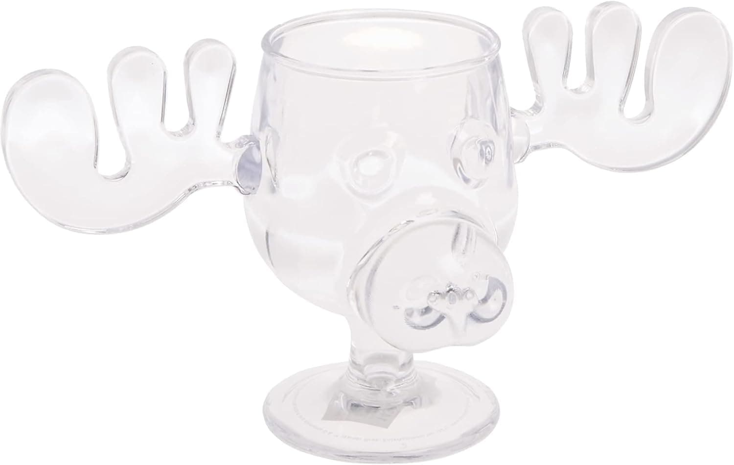 National Lampoon's Christmas Vacation acrylic moose cup Griswold moose mug clear 6 ounce