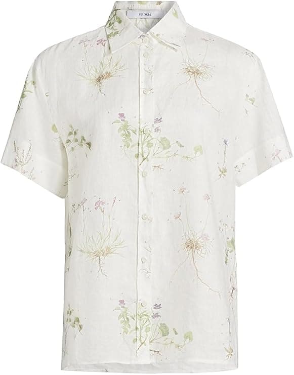 Erdem Botanical Short-Sleeve Shirt - Designer Shirts - $675.00