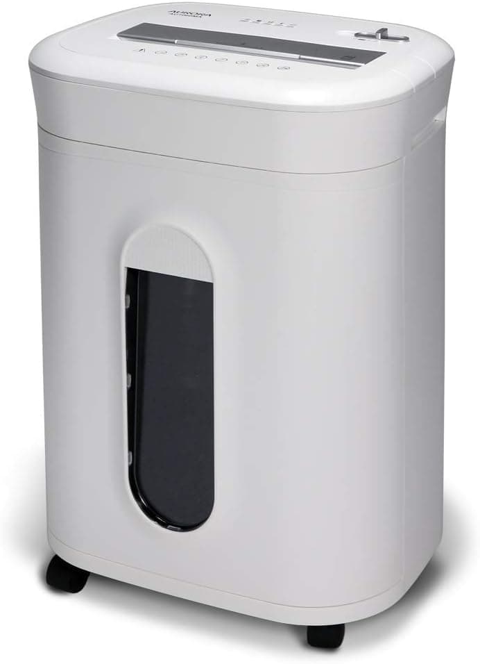 Aurora AU1060MA Professional Grade 10-Sheet High Security Micro-Cut Paper and Credit Card Shredder 60 Minutes P-5