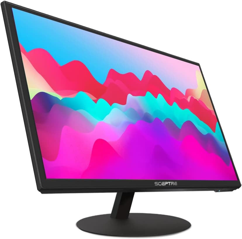 Sceptre E275W-1920 27" FHD 1080p 75Hz Monitor HDMI VGA Build-In Speakers, Metal Black