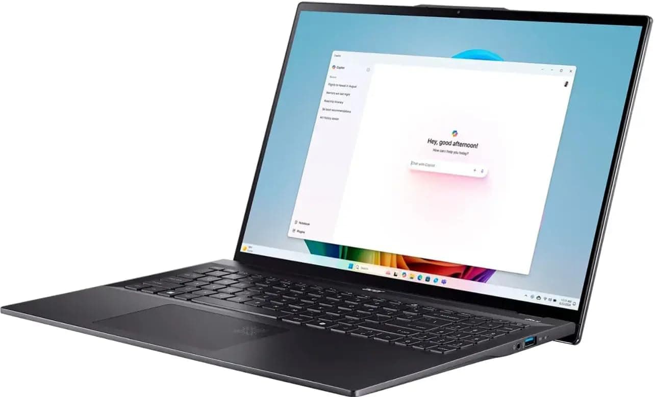 Acer Swift 16 AI 3K OLED laptop with stylus