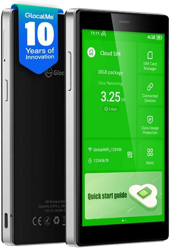 GlocalMe G4 Pro 4G LTE Mobile Hotspot with Global 1GB Data
