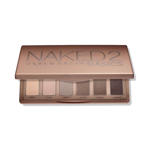 URBAN DECAY Naked 2 Basics Mini Eyeshadow Palette - 6 Matte Nude Shadows, Multi-Use Powder for Eye, Contour, or Brows, Ultra-Blendable Cool-Tone Neutrals, Long-lasting Wear, Travel Makeup with Mirror - Neutral Palette - $35.00