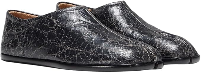 Maison Martin Margiela Maison Margiela, Pre-loved Women's Tabi Babouche Slip-On, 5.5, Black - Luxury Footwear - $490.00