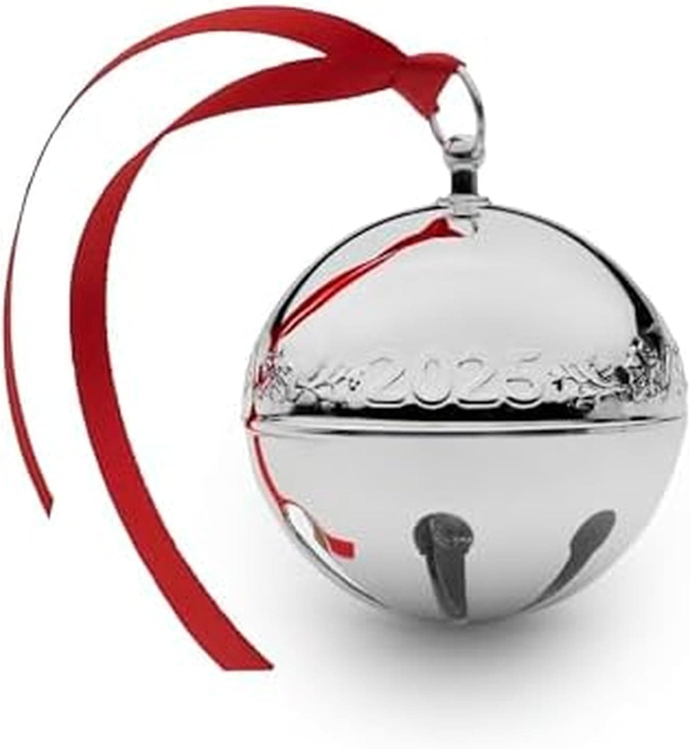 Wallace 2025 silver plated sleigh bell ornament 55th edition collectible