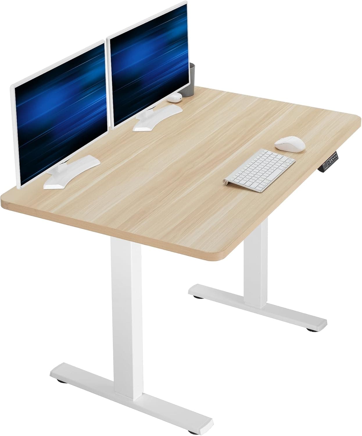 VIVO Electric 48 x 30 Standing Desk - Compact electric standing desk with memory presets