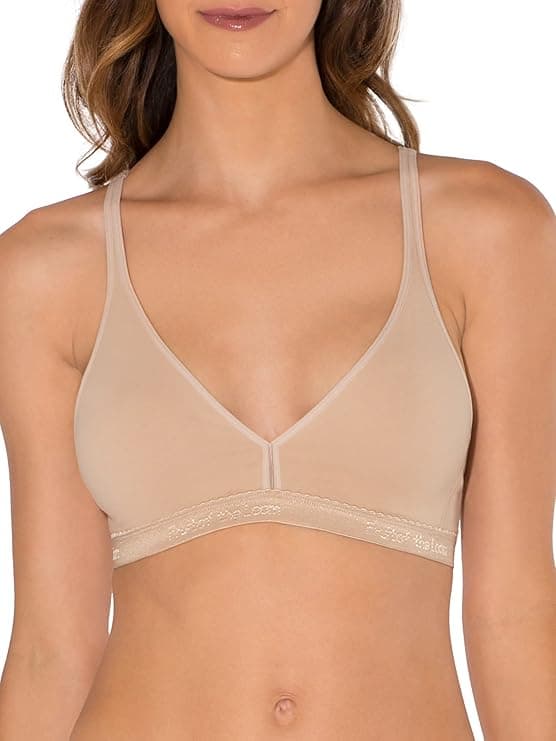 Fruit of the Loom womens Wirefree Cotton Bralette - Cotton Bralettes - $20.00