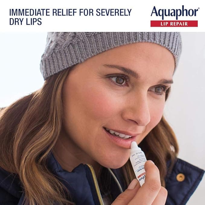 Aquaphor Lip Repair Ointment - Long-lasting Moisture to Soothe Dry Chapped Lips - .35 fl. oz. Tube - Beauty & Cosmetics - Lip Care - $4.76