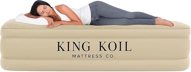 King Koil Luxury Built-in Pillow Top Air Mattress - Queen Size