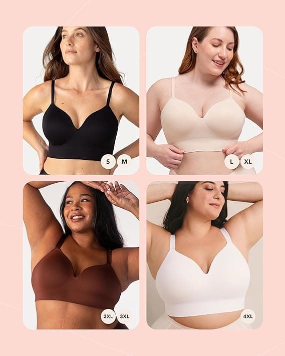 SHAPERMINT Bras for Women - Lingerie Bra, Bralettes for Women with Support, No Underwire Plus Size Bras for Women - Plus Size - $39.99