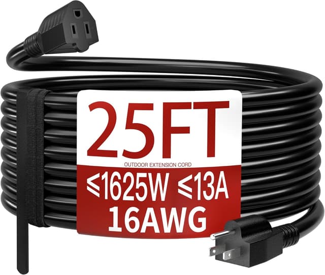 16/3 25 FT Outdoor Extension Cord