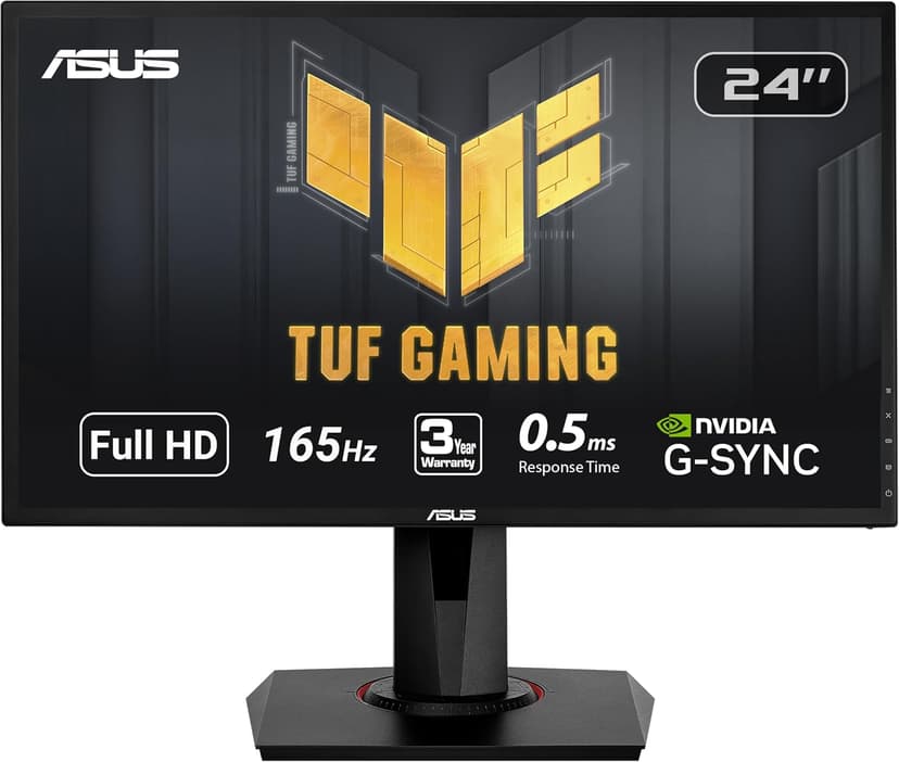 ASUS VG248QG 24" G-Sync Compatible Gaming Monitor 165Hz Full HD 1080p 0.5ms DP HDMI DVI Eye Care