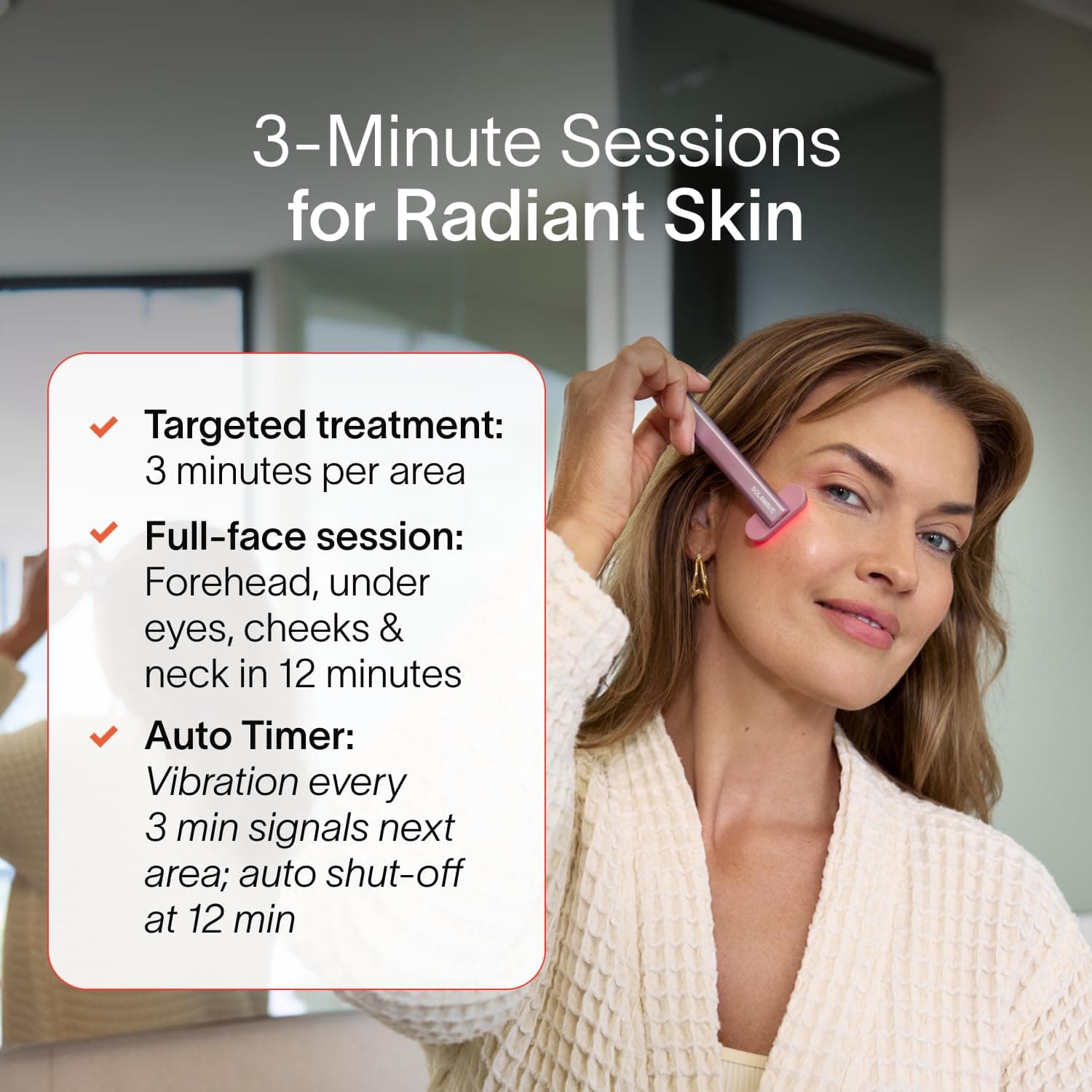 Solawave 4-in-1 Red Light Therapy Wand for Face & Neck