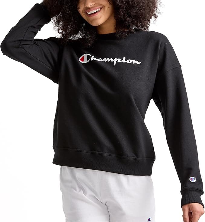 Champion Women's Sweatshirt Fleece Crewneck