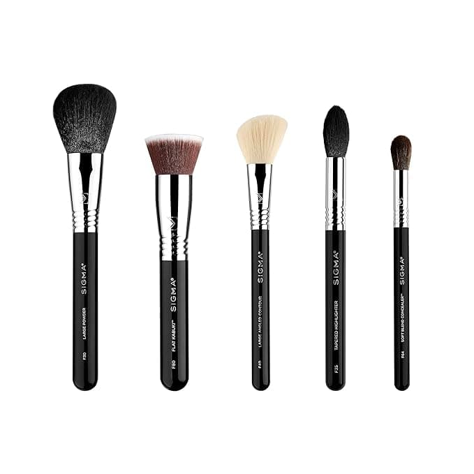 Sigma Beauty Makeup Brush Set – Set of 5 Classic Makeup Brushes