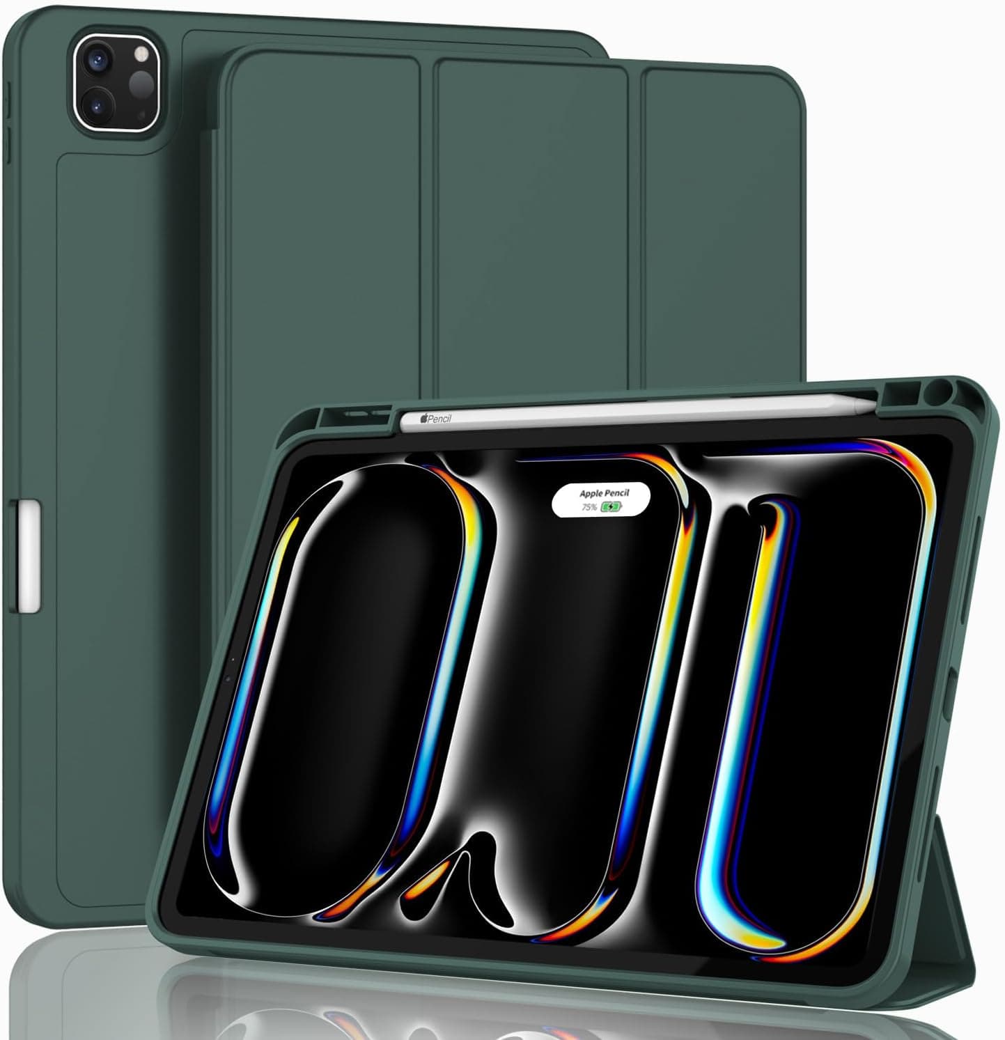 ZryXal iPad Pro 11 Inch Case (M5) 2025/ (M4) 2024 - Trifold Stand Smart Cover