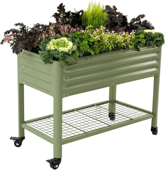 Rolling Elevated Raised Garden Bed-V Series