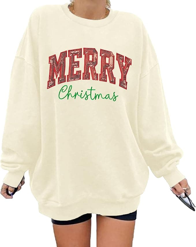 LUKYCILD Christmas Vibes Sweatshirt Women