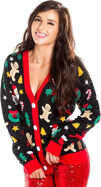Tipsy Elves Classic Cute Cardigan Ugly Christmas Sweaters
