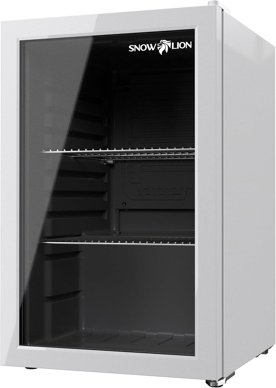 SnowLion Premium White Mini Fridge (69L, 90-Can Capacity)