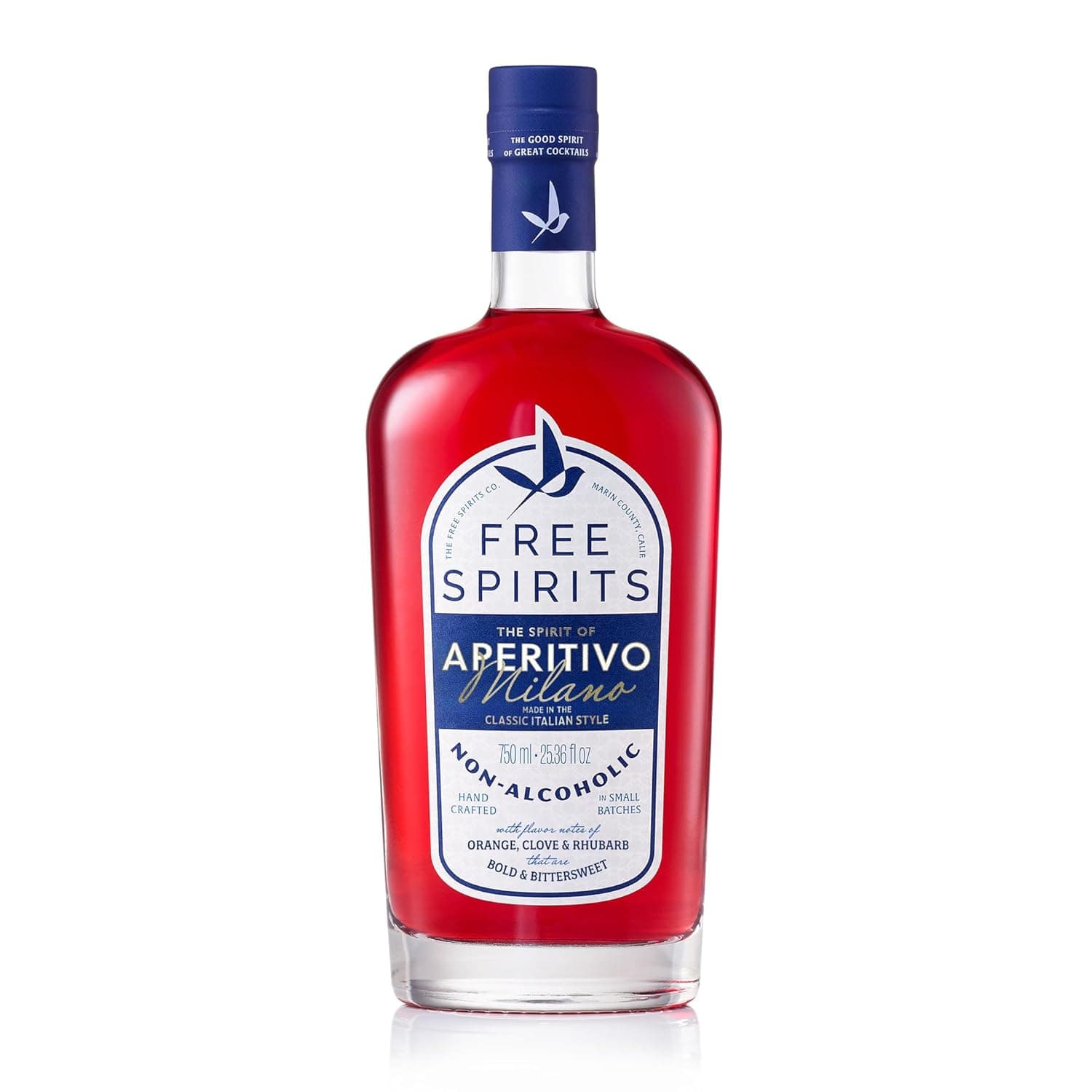 Free Spirits Non-Alcoholic Aperitivo Milano Award Winning Bitter Red Aperitif Alternative
