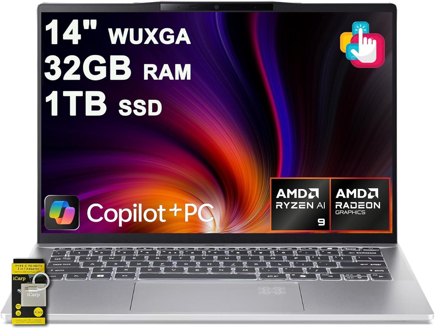 Acer Swift 14 AI | Ryzen AI 9 365 | 32GB/1TB WUXGA Touch
