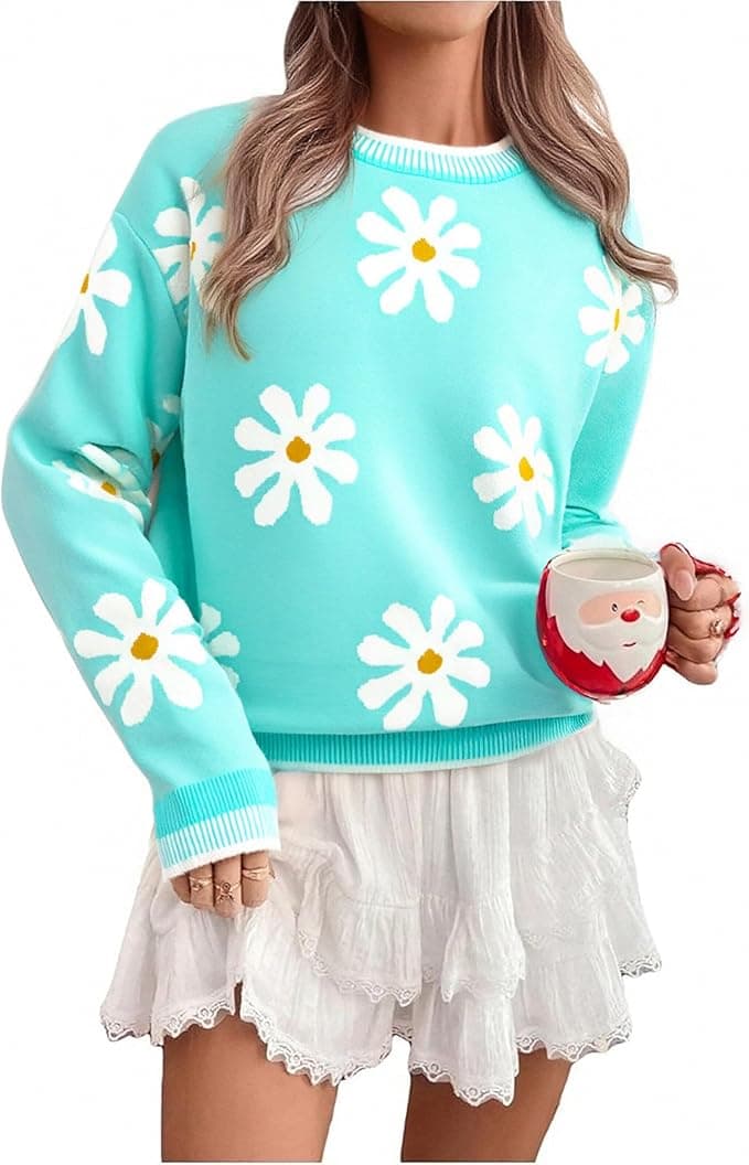 LUKYCILD Merry Christmas Sweaters for Women Ugly Christmas Sweater