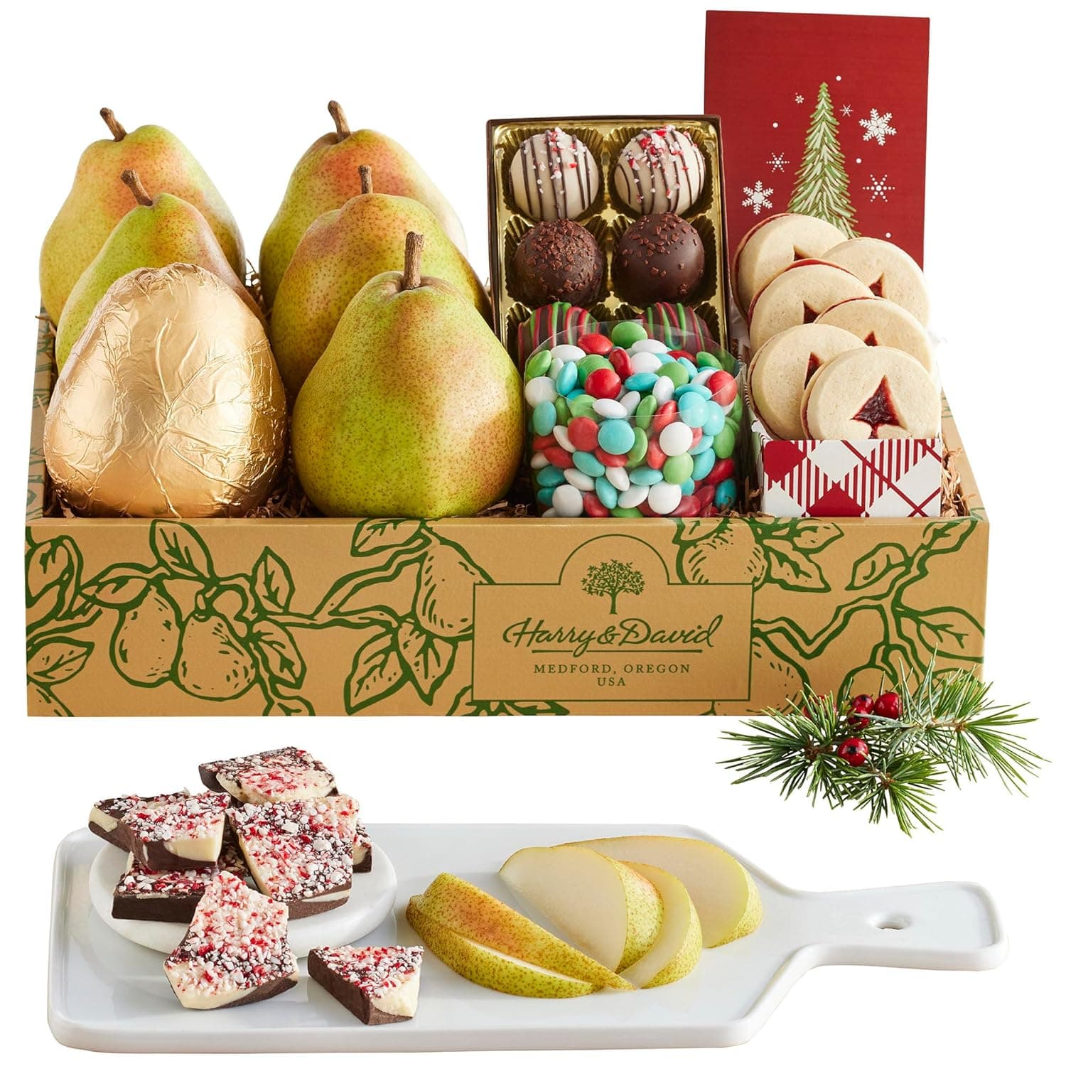 Luxury Chocolate & Treats Gift Basket with premium chocolates, gourmet cookies, and sweet treats in an elegant gift box