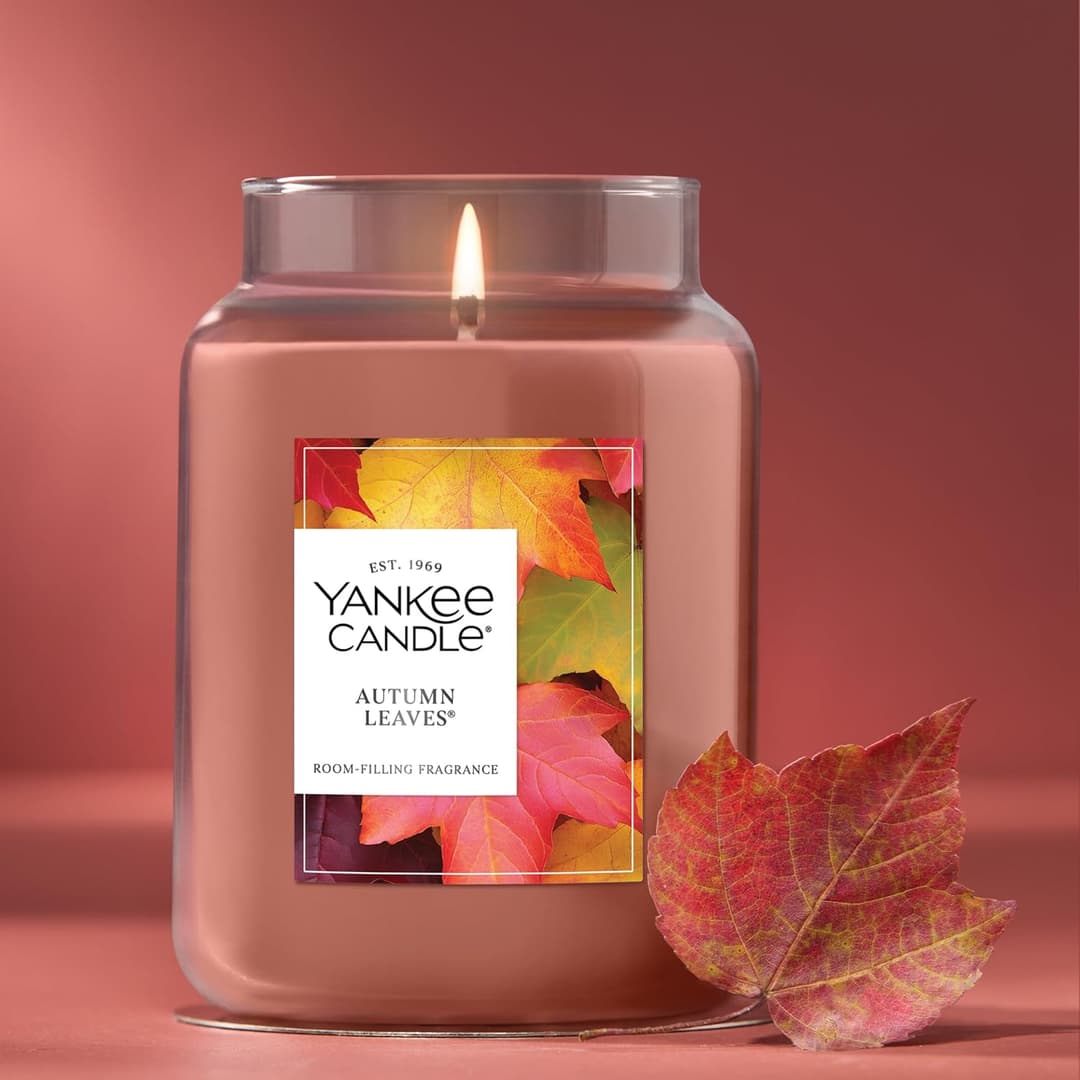 Yankee Candle Autumn Leaves holiday scented candle 22oz large jar