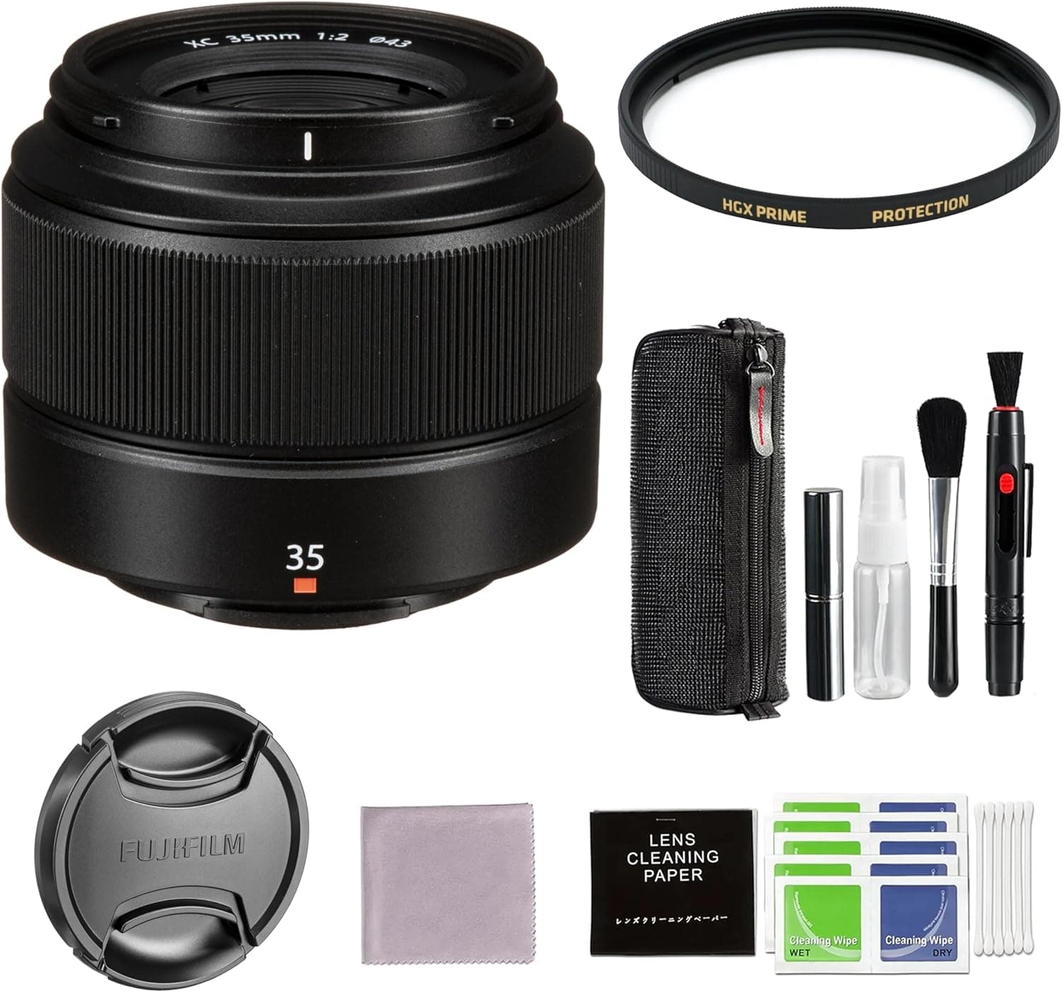 Fujifilm XC 35mm f/2 Lens Bundle with Accessories