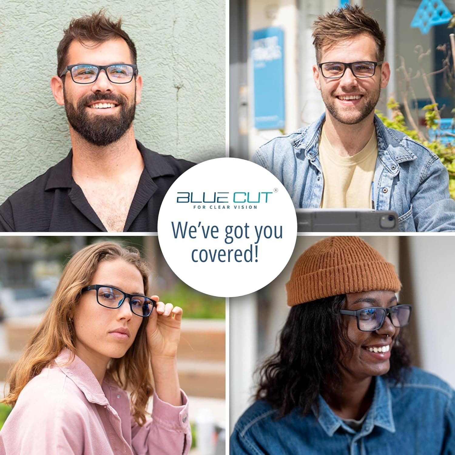 Blue Light Blocking Glasses for computer monitor and gaming, reducing eye strain