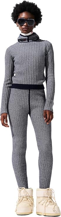 Perfect Moment Jazzy Intarsia Hoodie - Designer Activewear - $395.00