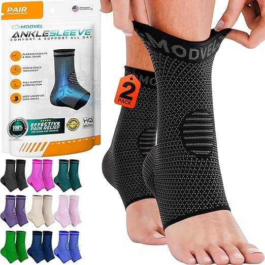Modvel Foot & Ankle Brace Socks - Compression Sleeve