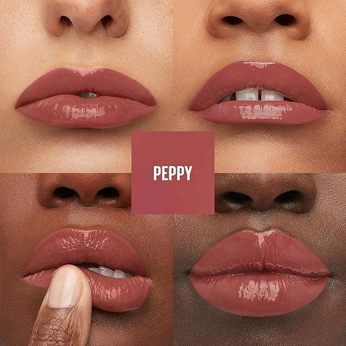 Maybelline Super Stay Vinyl Ink Longwear No-Budge Liquid Lipcolor Makeup, Highly Pigmented Color and Instant Shine, Peppy, Pink Lipstick, 0.14 fl oz, 1 Count - Liquid Lipstick - $9.99