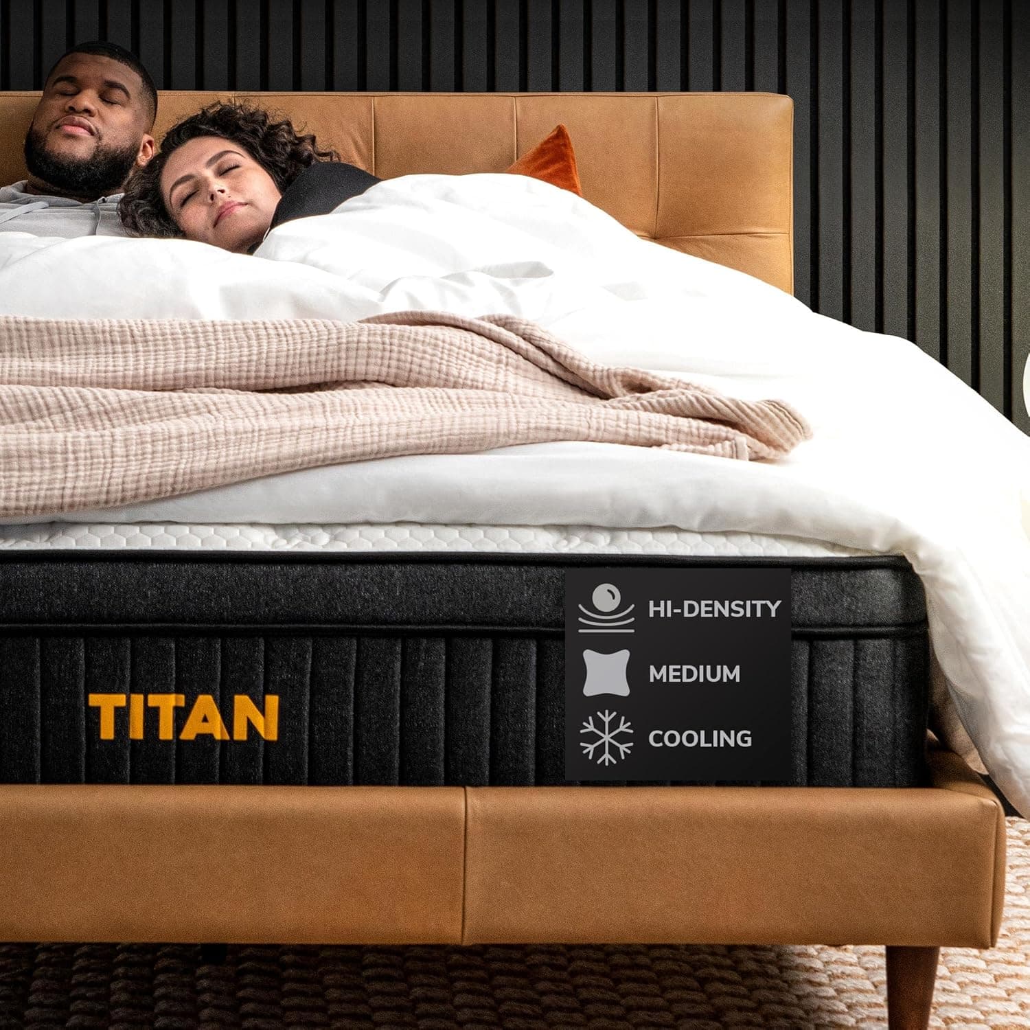 Brooklyn Bedding Titan 13 inch Hybrid Luxe Mattress for Plus Size Sleepers King