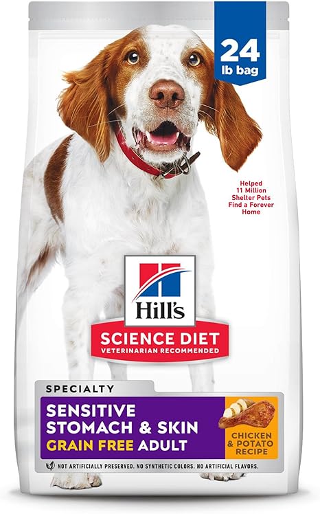 Hill’s Science Diet Sensitive Stomach and Skin grain-free dog food bag