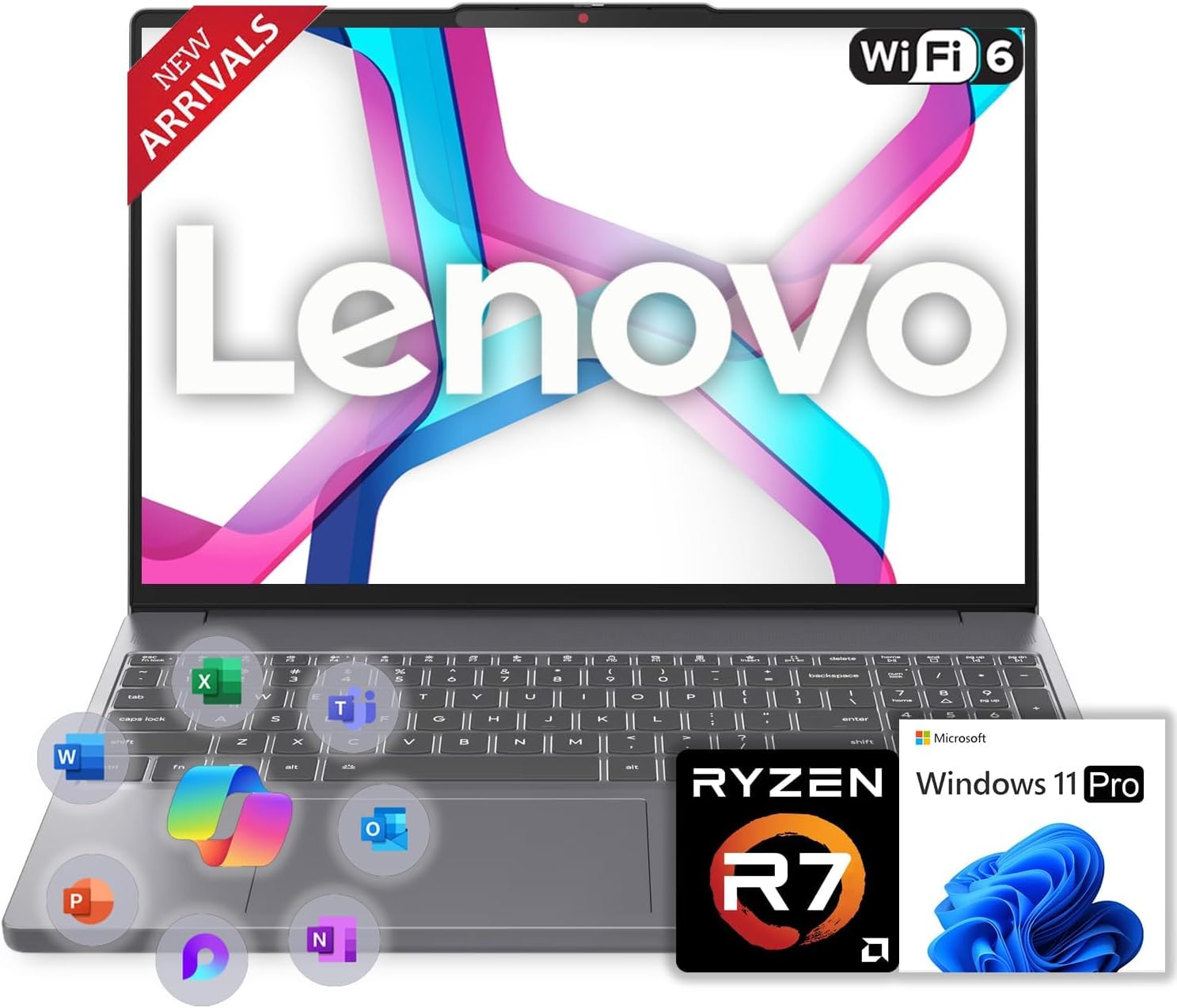 Lenovo 2026 New Generation Business Laptop - AMD Ryzen 7, 16GB RAM